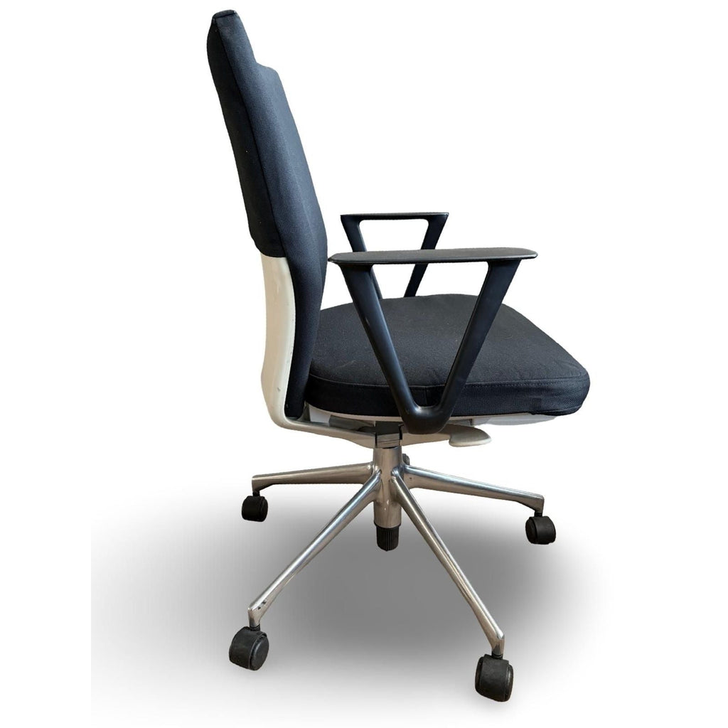 Vitra Upholstered Office Chair, Black - thegoodchairs