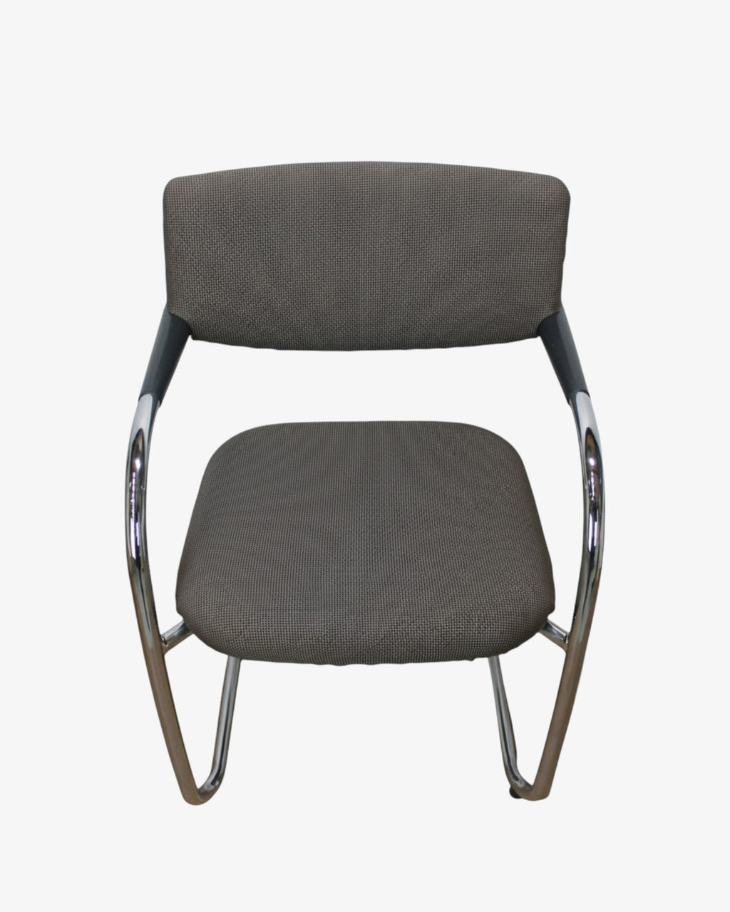 Vitra Visavis Meeting Chair, Dark Grey - thegoodchairs