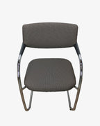 Vitra Visavis Meeting Chair, Dark Grey - thegoodchairs