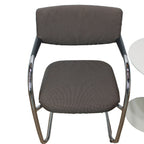 Vitra Visavis Meeting Chair, Dark Grey - thegoodchairs