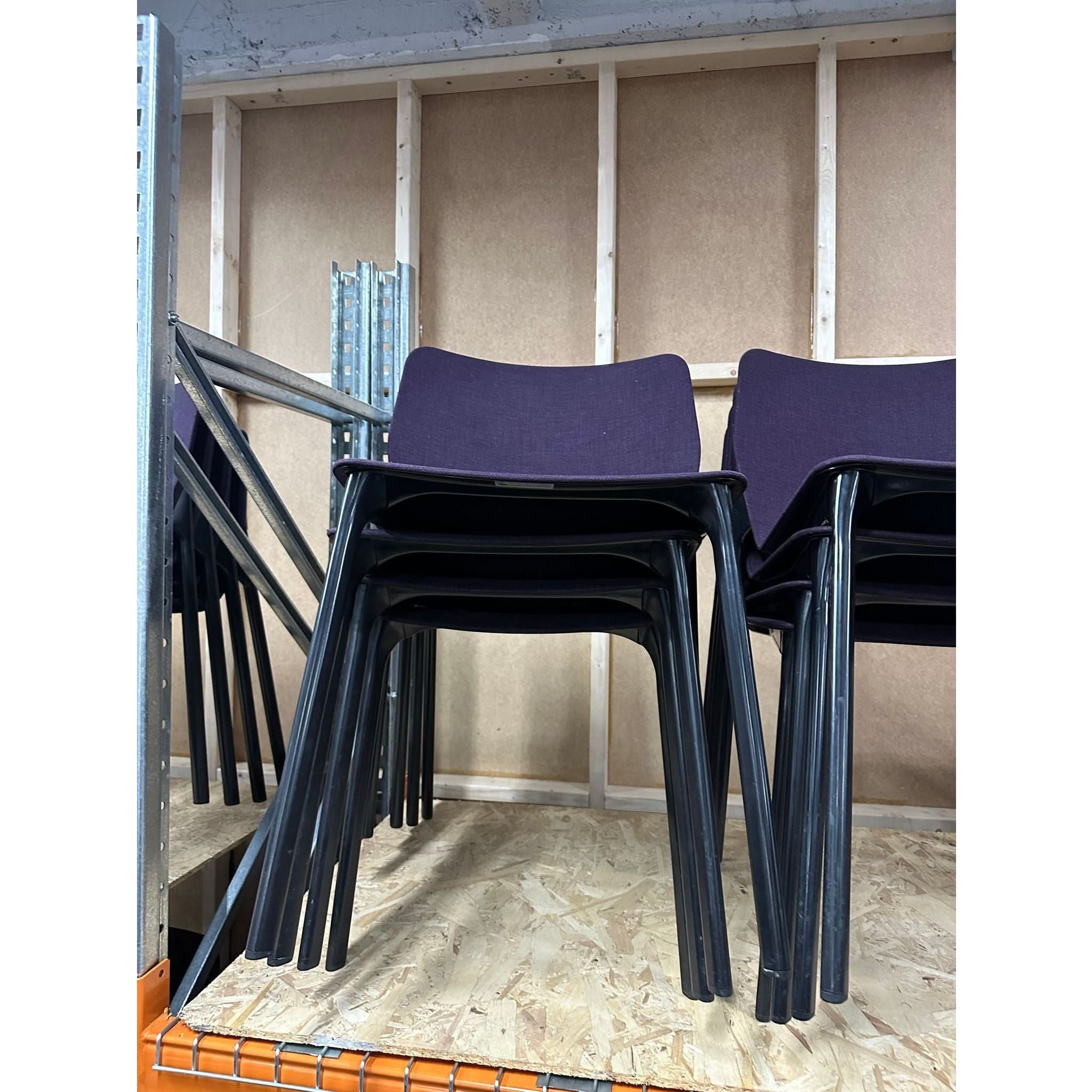 Wilkhahn Chassis Chair, Purple/Black - thegoodchairs