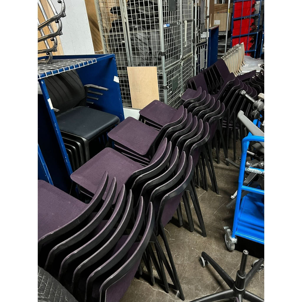 Wilkhahn Chassis Chair, Purple/Black - thegoodchairs