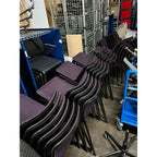 Wilkhahn Chassis Chair, Purple/Black - thegoodchairs