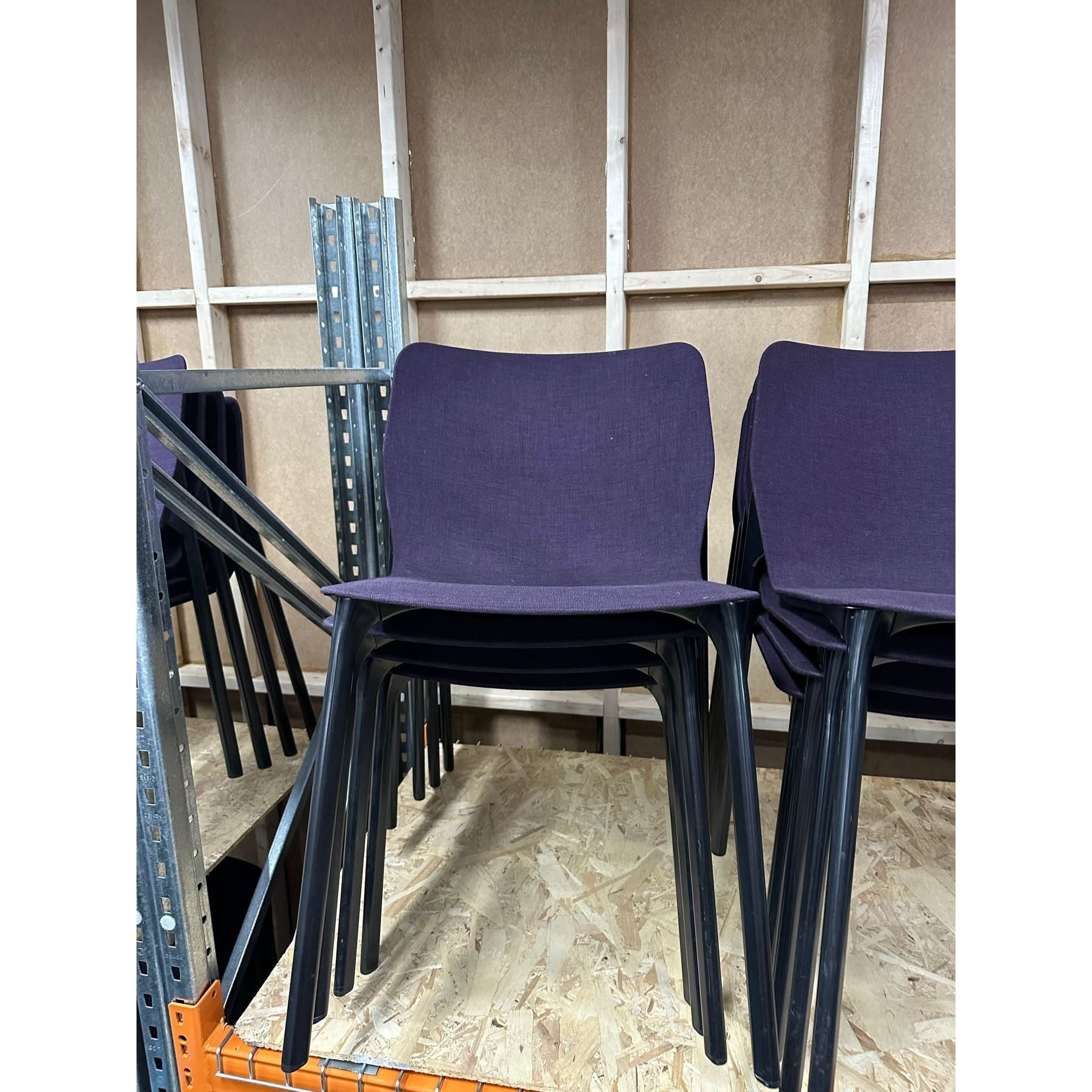 Wilkhahn Chassis Chair, Purple/Black - thegoodchairs