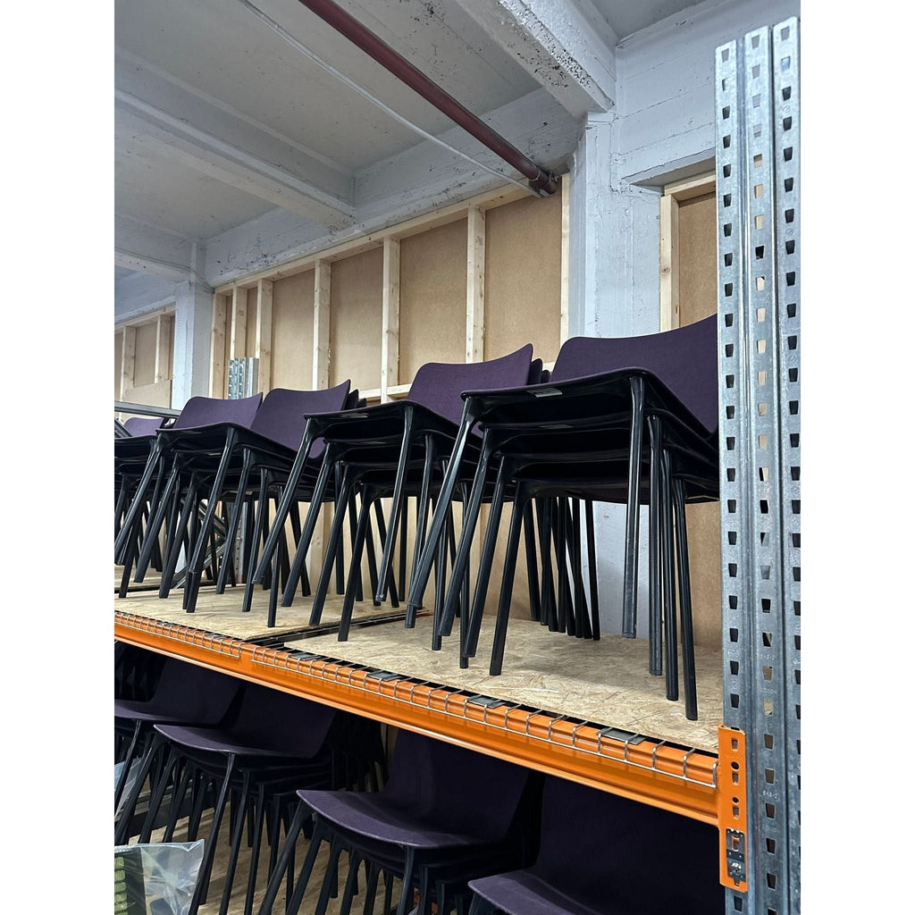 Wilkhahn Chassis Chair, Purple/Black - thegoodchairs
