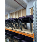Wilkhahn Chassis Chair, Purple/Black - thegoodchairs
