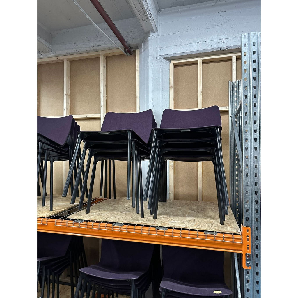 Wilkhahn Chassis Chair, Purple/Black - thegoodchairs