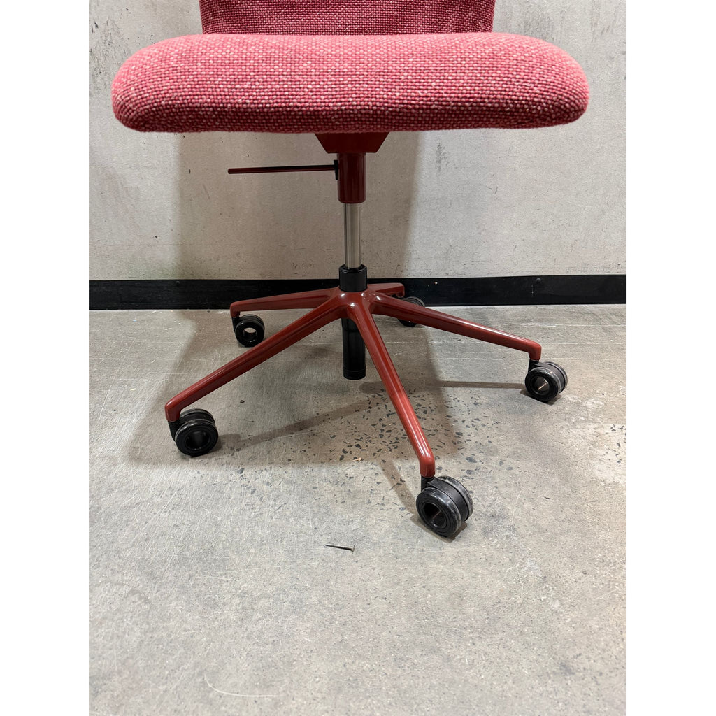Wilkhahn Decide 296/6 Swivel Office Chair, Red - thegoodchairs