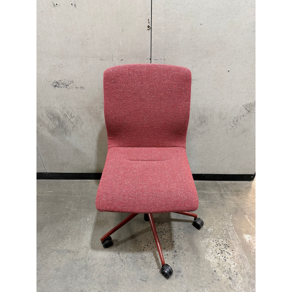 Wilkhahn Decide 296/6 Swivel Office Chair, Red - thegoodchairs