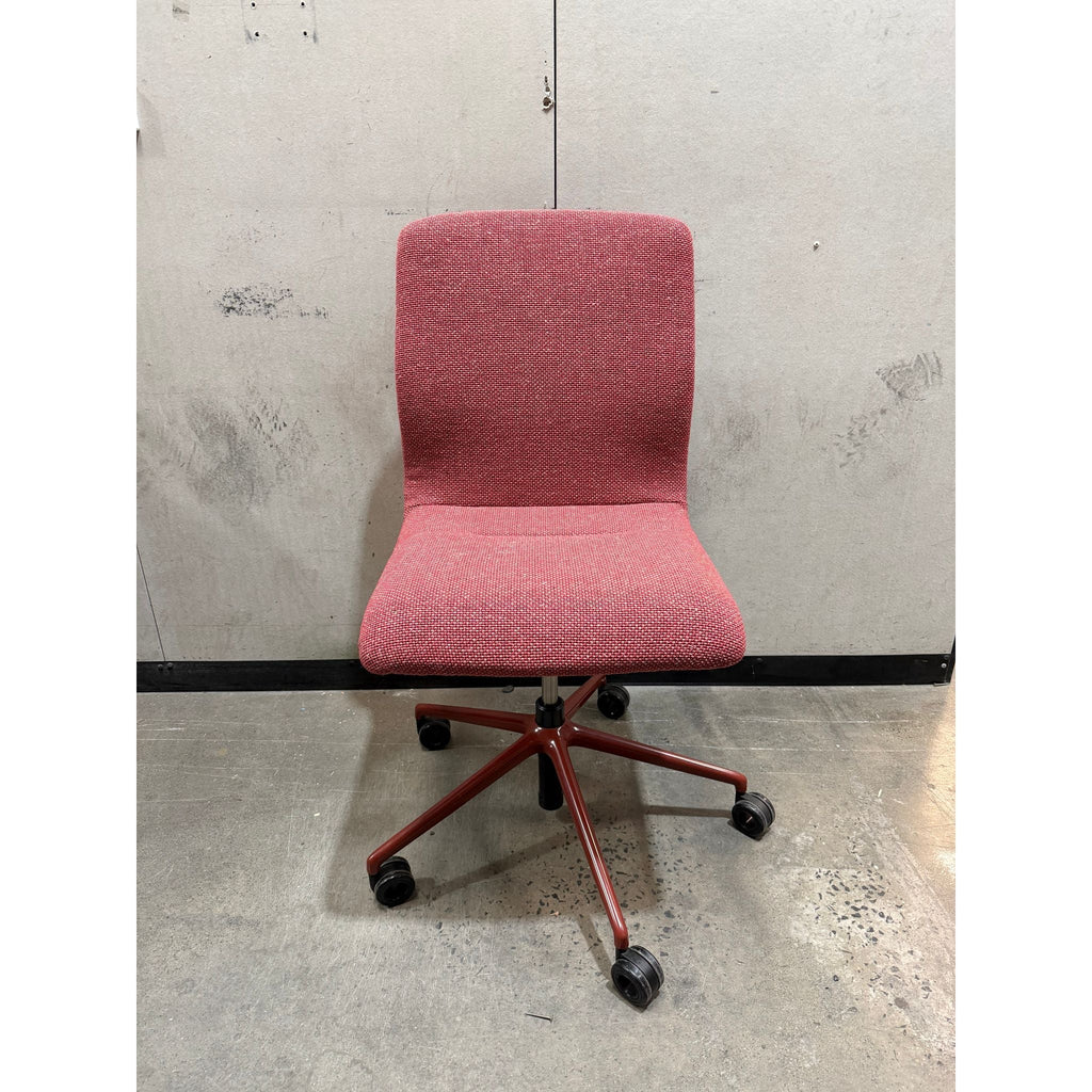 Wilkhahn Decide 296/6 Swivel Office Chair, Red - thegoodchairs