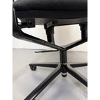 Wilkhahn FS 204/7 - Medium Back, Black Fabric - thegoodchairs