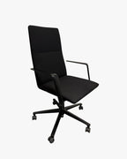 Wilkhahn FS 204/7 - Medium Back, Black Fabric - thegoodchairs