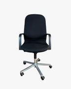 Wilkhahn FS 213/85 High Backrest Office Chair in Black - thegoodchairs