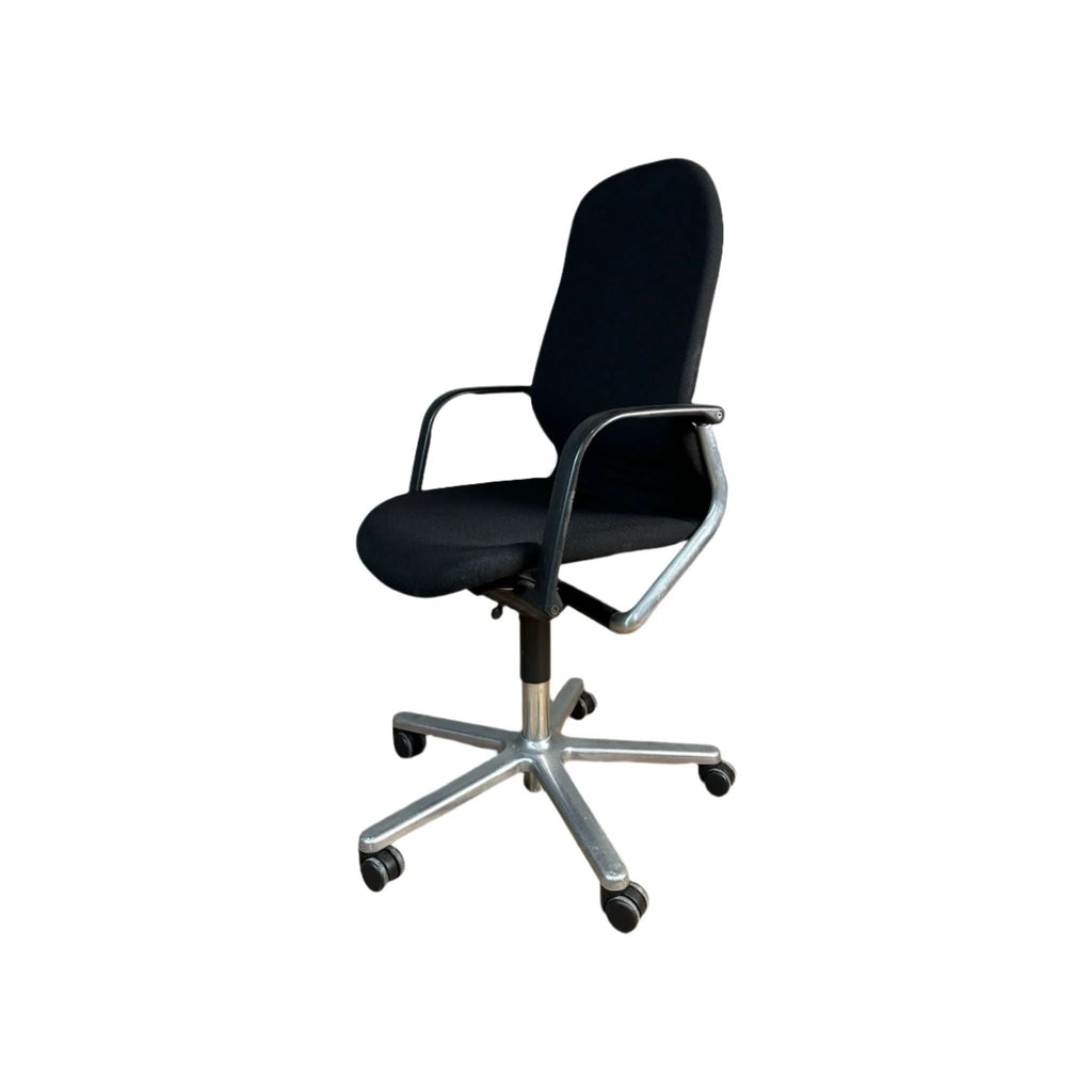 Wilkhahn FS 213/85 High Backrest Office Chair in Black - thegoodchairs