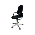 Wilkhahn FS 213/85 High Backrest Office Chair in Black - thegoodchairs
