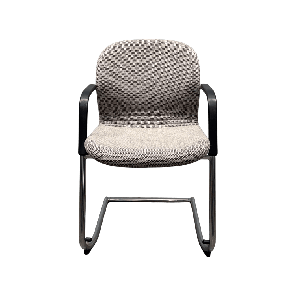 Wilkhahn FS-Line 212/5 Cantilever Chair, Kvadrat Skifer, Chrome - thegoodchairs