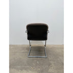 Wilkhahn FS-Line 212/5 Cantilever Chair, Kvadrat Skifer, Chrome - thegoodchairs