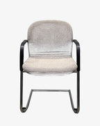 Wilkhahn FS-Line 212/5 Cantilever Chair, Kvadrat Skifer, Chrome - thegoodchairs