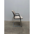 Wilkhahn FS-Line 212/5 Cantilever Chair, Kvadrat Skifer, Chrome - thegoodchairs