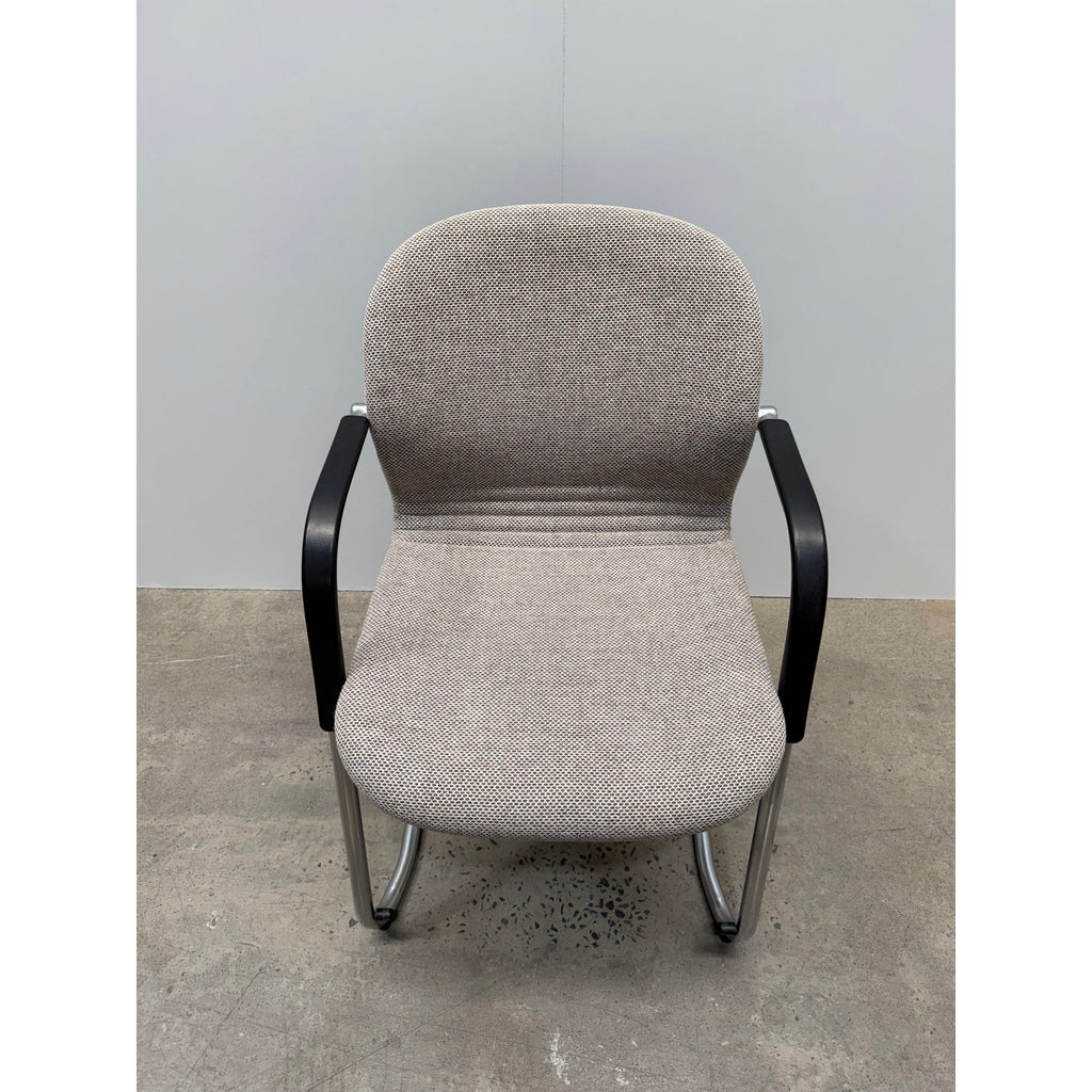 Wilkhahn FS-Line 212/5 Cantilever Chair, Kvadrat Skifer, Chrome - thegoodchairs