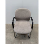 Wilkhahn FS-Line 212/5 Cantilever Chair, Kvadrat Skifer, Chrome - thegoodchairs