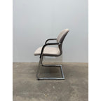 Wilkhahn FS-Line 212/5 Cantilever Chair, Kvadrat Skifer, Chrome - thegoodchairs
