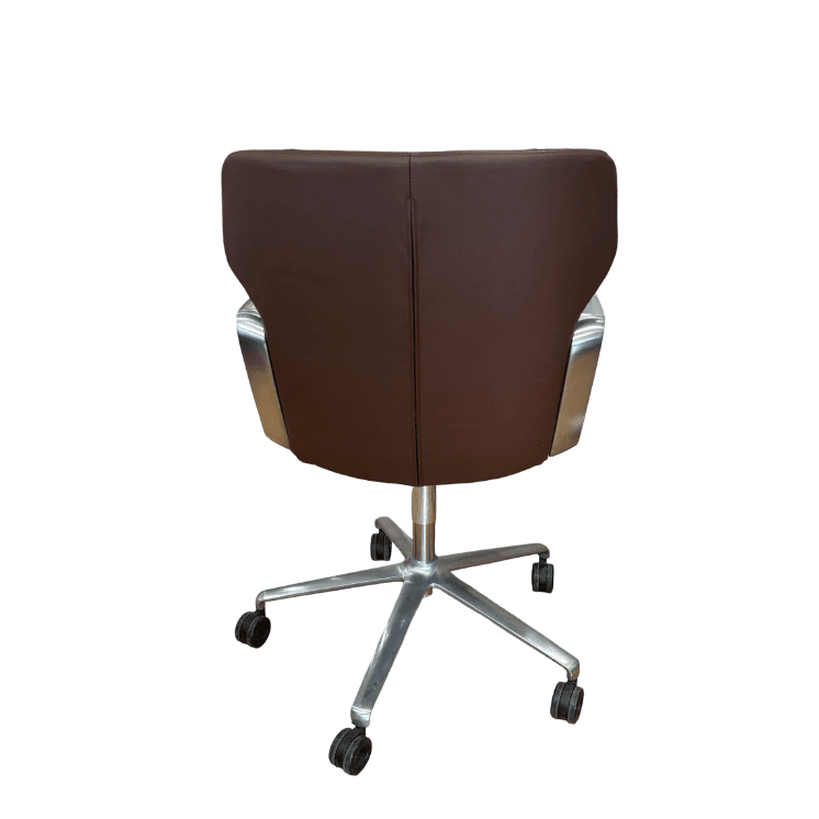 Wilkhahn Intra - Chair - Brown Leather - thegoodchairs