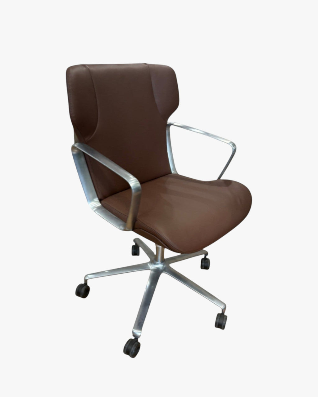 Wilkhahn Intra - Chair - Brown Leather - thegoodchairs