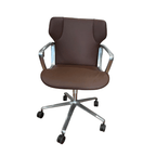 Wilkhahn Intra - Chair - Brown Leather - thegoodchairs