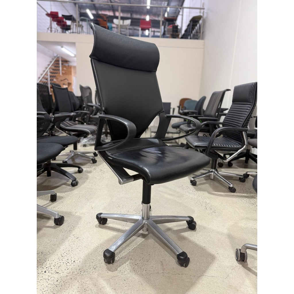Wilkhahn Modus Medium - High Back Leather - thegoodchairs