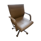 Wilkhahn MS2061 Office Chair, Beige Leather - thegoodchairs