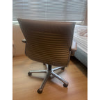 Wilkhahn MS2061 Office Chair, Beige Leather - thegoodchairs
