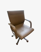 Wilkhahn MS2061 Office Chair, Beige Leather - thegoodchairs