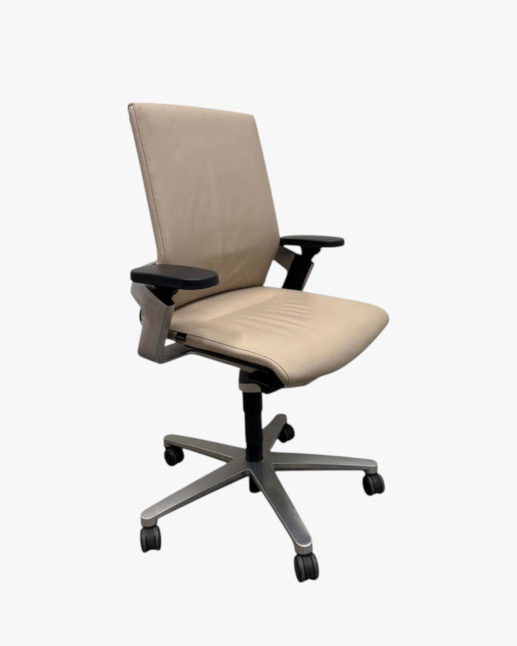 Wilkhahn ON - Task Chair - Leather Executive Office Chair Castors - thegoodchairs