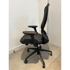 Zenith VOX Ergonomic Office Chair With Arms, Grey, Mesh Back - thegoodchairs