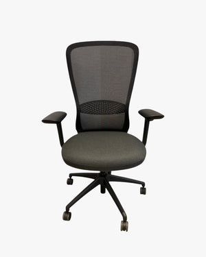 Zenith VOX Ergonomic Office Chair With Arms, Grey, Mesh Back