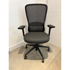 Zenith VOX Ergonomic Office Chair With Arms, Grey, Mesh Back - thegoodchairs