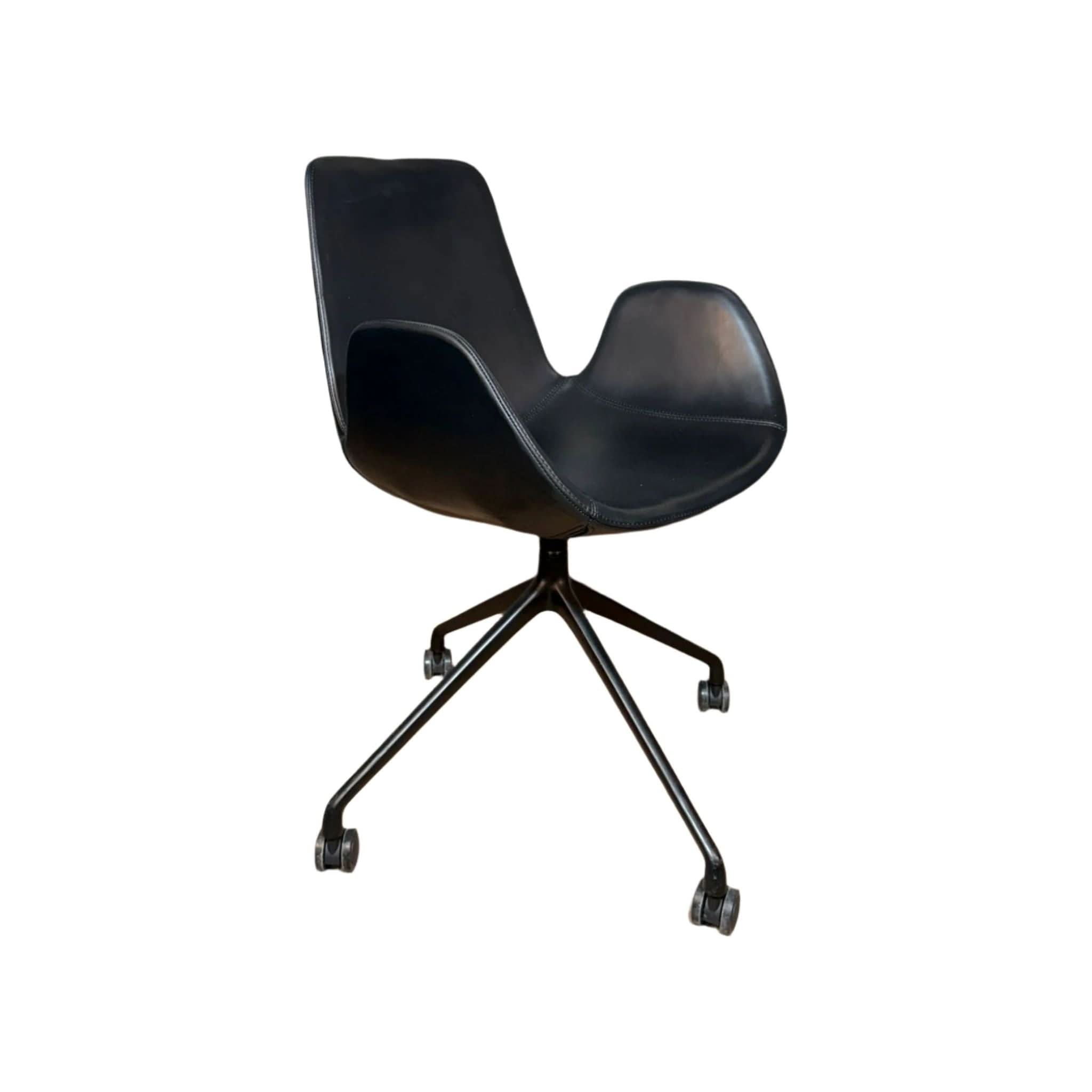 Zuster Cloud Swivel Chair With Castors by - thegoodchairs